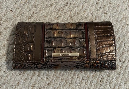 Brahmin Lena Fall Tortoise Melbourne Cartera Bolso de Mano y Cartera Juego de 2 piezas - Imagen 9 de 20