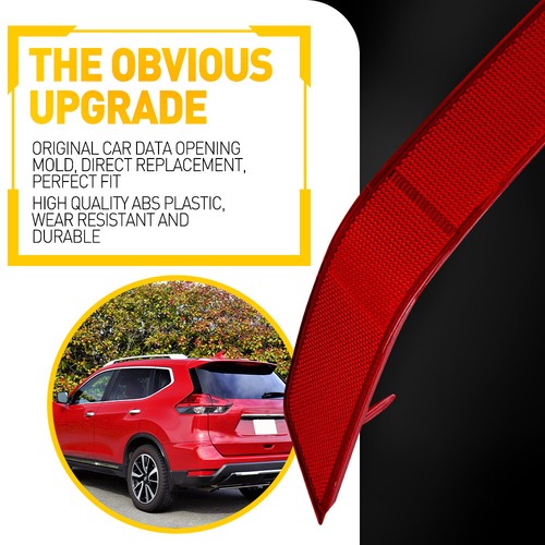 Left Rear Bumper Reflector Driver Side Fit For Nissan Rogue 2017 2018 2019 2020 - Picture 7 of 10