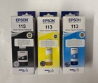 3 original Epson Tinten 113 Black 127ml / Yellow Cyan 70ml Ecotank 2029 Rechnung