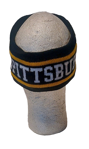 PITTSBURGH BLACK AND GOLD KNIT HEADBAND EAR WARMER - Picture 4 of 4