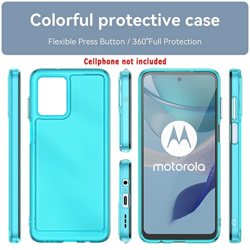 Funda protectora de TPU suave duradera a prueba de golpes completa para Motorola Moto G75 5G - Imagen 2 de 7