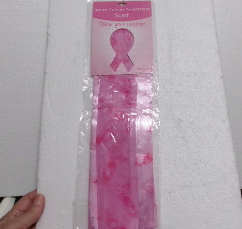 PINK BREAST CANCER AWARENESS Multi-Purpose SCARF HEADWEAR OR SASH - Picture 3 of 11