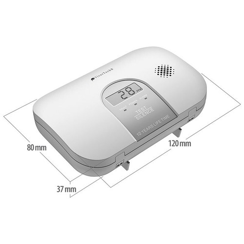 VisorTech Kohlenmonoxid-Melder, 10-Jahres-Sensor, Display, 85 dB, EN 50291 - Bild 9 von 10