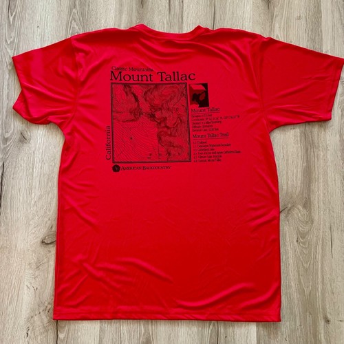American Backcountry Men's T-Shirt L Red Moisture Wicking Tee Mountain Climber - Picture 10 of 11