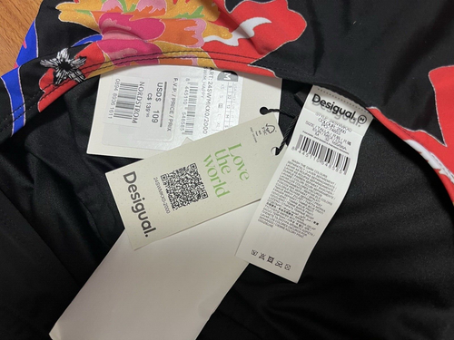 NWT Desigual Women's Swim One Piece Jungle Dandeau Med Black Floral Retail $109 - Picture 7 of 7