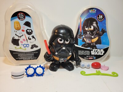 Disney Darth Vader Star Wars Mr Potato Head 18 Pieces W/ Darth