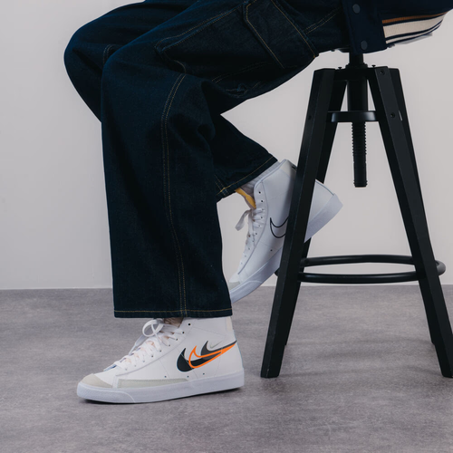 Nike Blazer Mid '77 Multi-Swoosh Bright Mandarin Size 13 US Authentic✅ - Picture 2 of 7