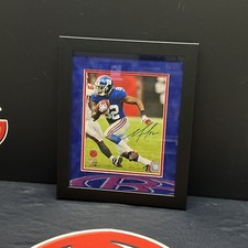 Mario Manningham Autographed Framed 8x10 Photo New York Giants Signed with COA
