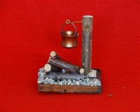 Kahlert Lagerfeuer Mit Kessel 40685 HöHe 60Mm Krippen KrippenzubehöR Nml
