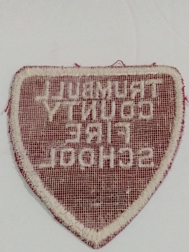 Vintage Trumbull County Fire School Patch Ohio - Picture 2 of 2