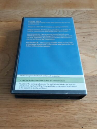Flight Deck MSX 64K - Akosoft Cassette + Box - Afbeelding 2 van 8