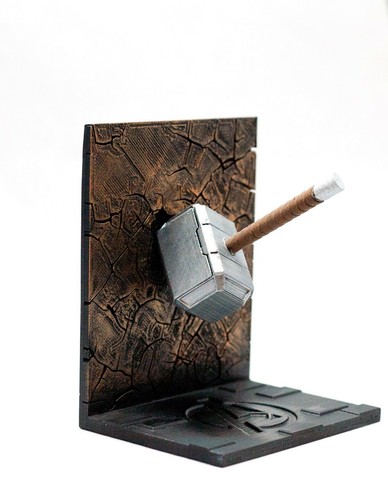 Mjolnir Thors Hammer Book Ends Avengers Marvel 3D printed painted - Picture 4 of 8