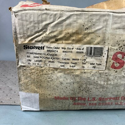 8pc Starrett 99908-11-05 Band Saw Blade 11 Ft. 5