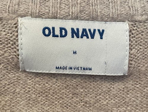 Old Navy Pullover Damen Medium hellbraun rosa braun Farbblock bunt Fun - Bild 4 von 9