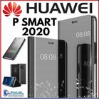 For HUAWEI P SMART 2020 CLEAR VIEW FLIP CASE SMART BOOK MIRROR LUXURY COVER