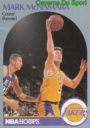 158 MARK McNAMARA LOS ANGELES LAKERS CARD CARTE BASKETBALL NBA HOOPS 1990 - Foto 1 di 2