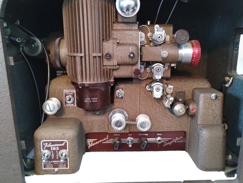 16mm Bell Howell Filmosound 185 Projector with Speaker - GOOD CONDITION - Picture 13 of 16