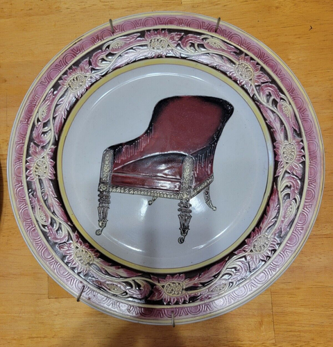 Raymond Waites Set of 4 - Deco Chair 10 1/2” Plates For Toyo Trading Co. - Picture 7 of 7