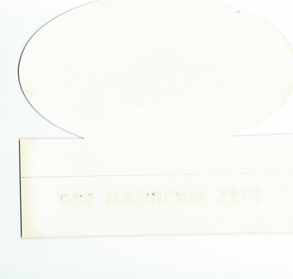 复古 CART Indy Car Pennzoil 1987 万宝路 500 密歇根州 Int Speedway 贴纸贴花 — 第 2/2 张图片