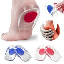 Heel Pain Relief Plantar Fasciitis Cushion Gel Support Insoles Shoe Pad Cushion