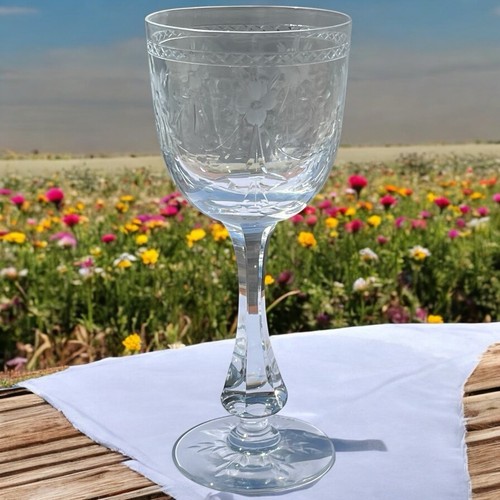 Vintage Kosta Boda Crystal Cut Glass Mac Guirlang Fritz Kallenberg Red Wine - Picture 2 of 7