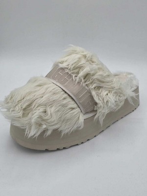 UGG W FLUFF MOMMA SUGAR SLIDE 1131974 WHT DAMEN SCHUHE SANDALEN /F
