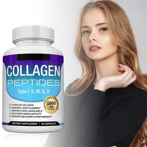 Nutrition Collagen Peptides 5Types 1800mg 90Capsules - Picture 2 of 9