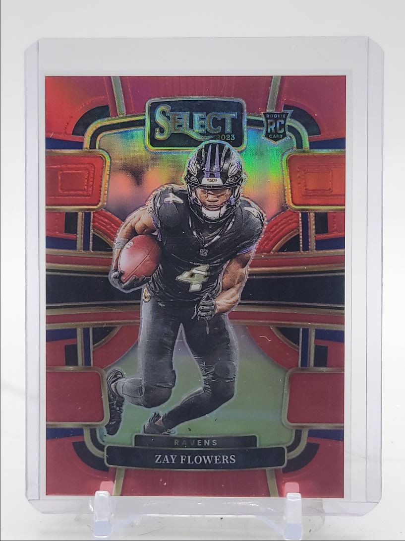 ZAY FLOWERS 2023 SELECT CONCOURSE ROOKIE RED PRIZM RC /99 Q3078