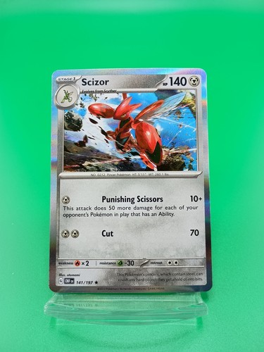 Scizor 141/197 Holo Rare Obsidian Flammen Pokemon Near Mint NM - Bild 1 von 2