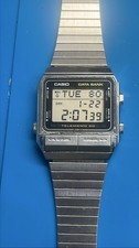 Casio Data Bank DB-500 Telememo 50 Digital Watch Silver Stainless Steel