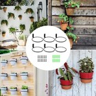 6pcs Plant Hanger Rings Metal Wall Mounted 5 Inch with Screws for Easy Setup