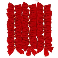 Rocky Mountain Goods Mini Red Christmas Bows Pack of 36-3.5” x 3.5” Small Bow...