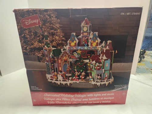 Neu 2024 Disney Animiertes Feriendorf mit Lichtern und Musik - Weihnachten Set - Bild 19 von 24