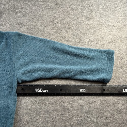 Free People Beach Bino Pullover Knit Hooded Sweater Womens Large Light Blue - Picture 7 of 7