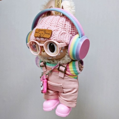 Rainbow Clothes Set for POP MART LABUBU Plush Monsters DOLL Not included - Picture 6 of 8