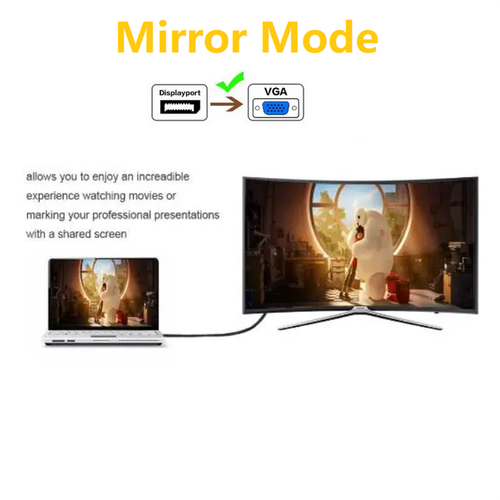 20cm Cable DP to VGA Converter Repairing For TV Laptop Computer Projector A - Picture 10 of 10