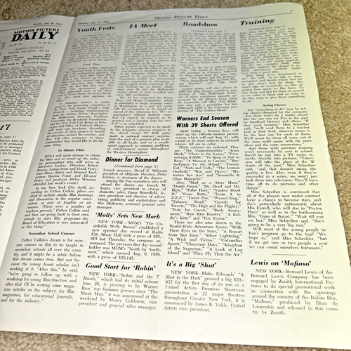 July 20 1964 MOTION PICTURE DAILY "THE UNSINKABLE MOLLY BROWN" 1 page Ad - Picture 4 of 4