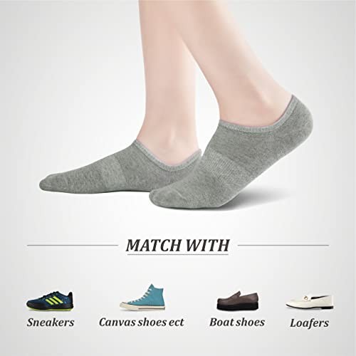 No Show Socks Women Low Cut Invisible Liner Non slip 5-8 A-tricolor01 6 Pairs - Picture 4 of 6