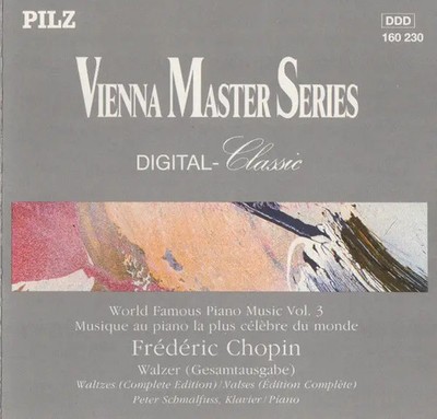 CD Chopin World Famous Piano Music, Vol. 3: Waltzes, Complete Edition Pilz