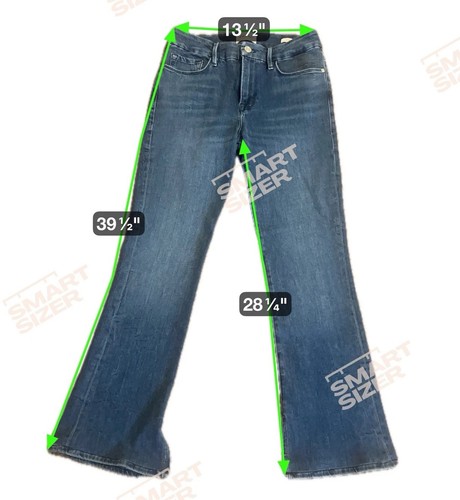 Neu ohne Etikett Frame Le Mini Boot Jeans geteilter Saum Größe 29 gesäumt - Bild 10 von 10