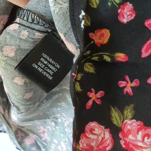 NWT Torrid Womens Harper Top 4 4X Floral Black Pink Milly Tunic Flutter Sleeve - Picture 4 of 7