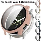 PC + Tempered Glass All-in-one Protective Case Cover for Garmin Venu 4 41mm 45mm