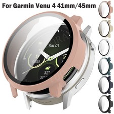 PC  Tempered Glass All-in-one Protective Case Cover for Garmin Venu 4 41mm 45mm