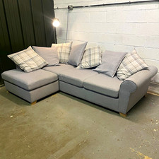 DFS Owen Right Hand Facing Corner Sofa Grey Blended Fabric 261 x 167cm
