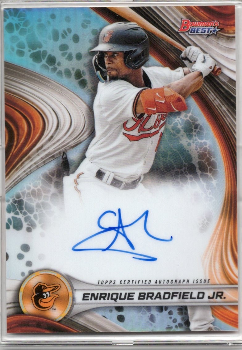 2024 Bowman's Best Enrique Bradfield Jr REFRACTOR AUTO #B24-EB Orioles
