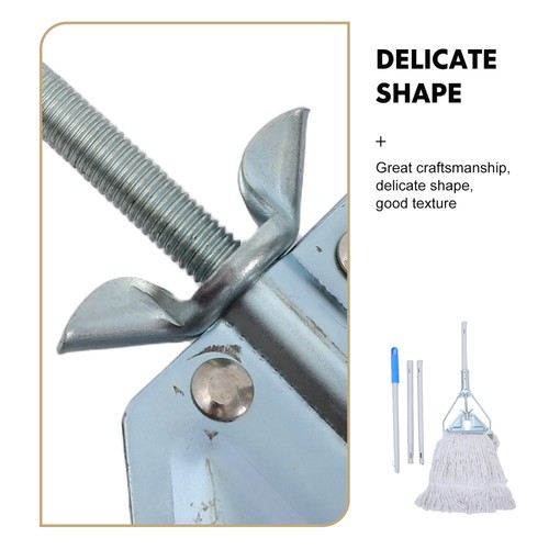  Cabezal de clip de fregona desmontable de arrastre de cera triangular resistente comercial - Imagen 9 de 12