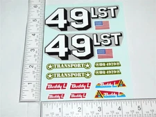 Buddy L LST Landing Craft Boat & Vehicles Replacement Sticker Set BL-219
