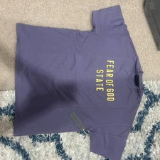 Fear of God Essentials State Tee Purple – Sizes XS–L -Guarnteed AUTH !OVERSIZED