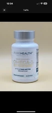 Pure Health Research Omega-3 Fish Oil NANO POWERED 60 Softgels 4x Better Absorp