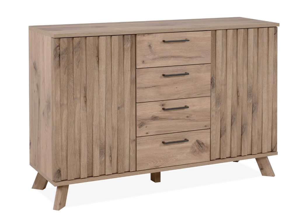 Schubkastenkommode Holz Kommode Eiche Sideboard schwedisch ca 130 cm Anrichte